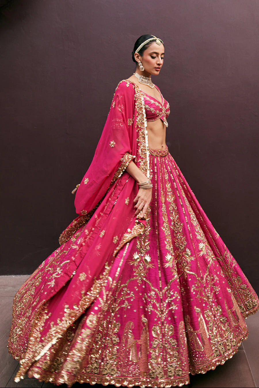 Pink Bridal Lehenga Set • Luxe
