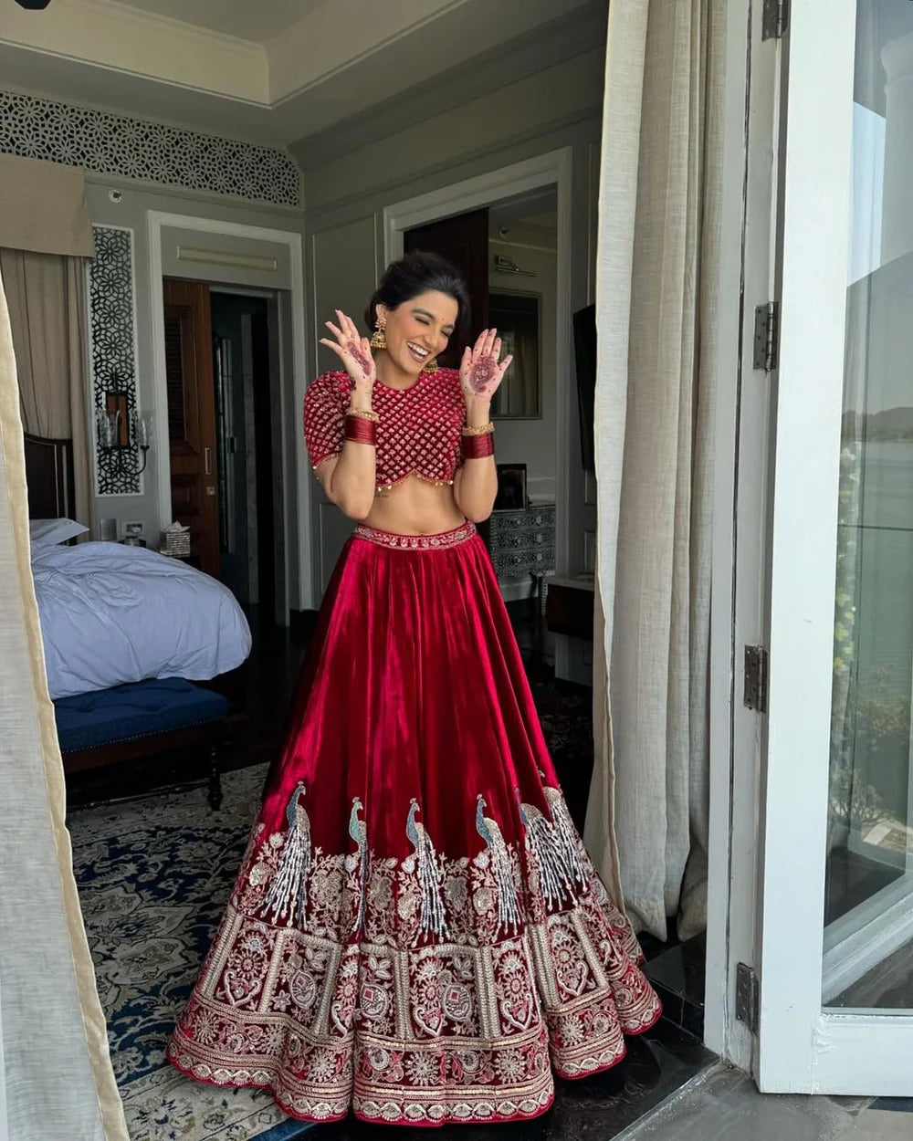 Bridal Lehenga Set • Velvet