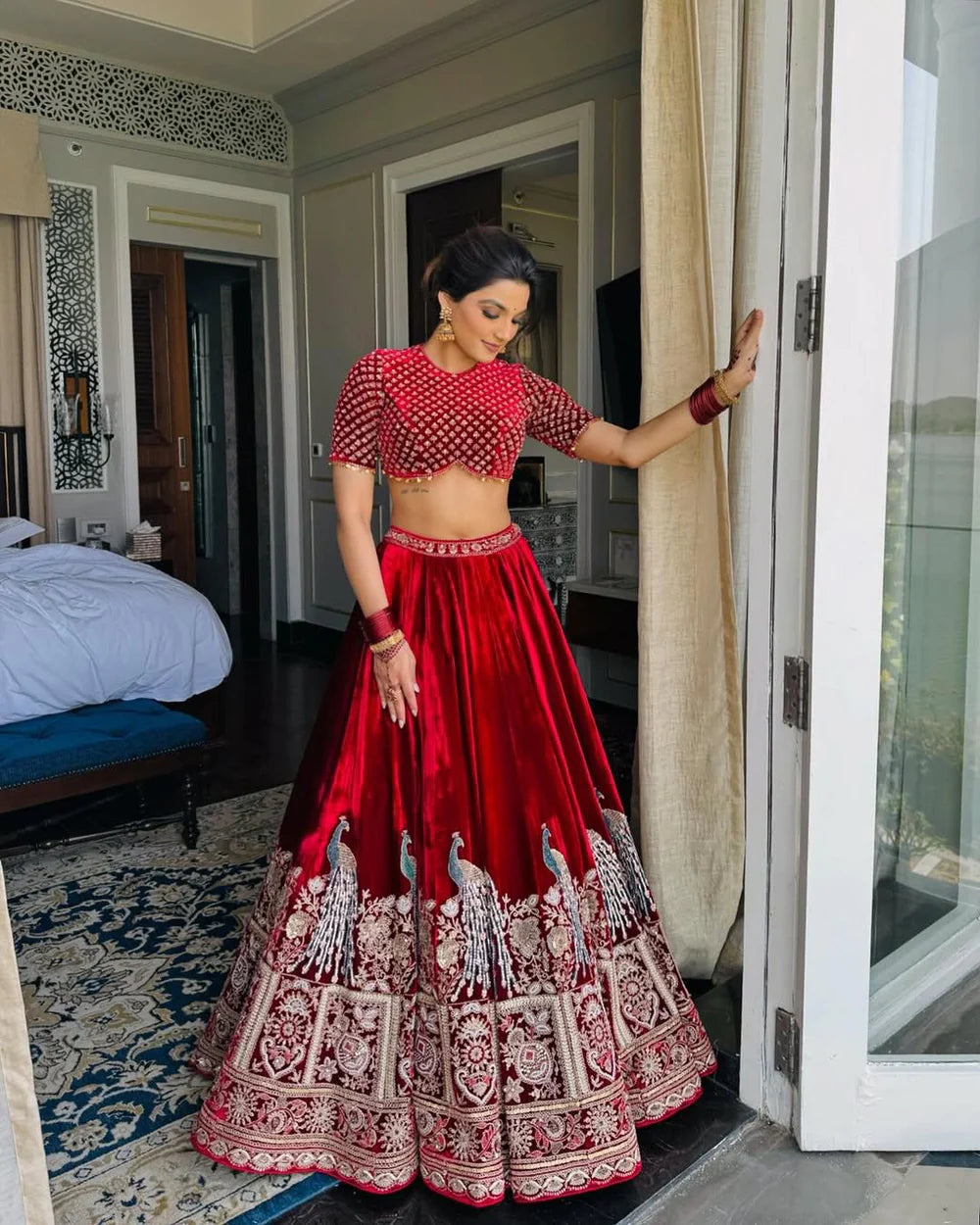 Bridal Lehenga Set • Velvet