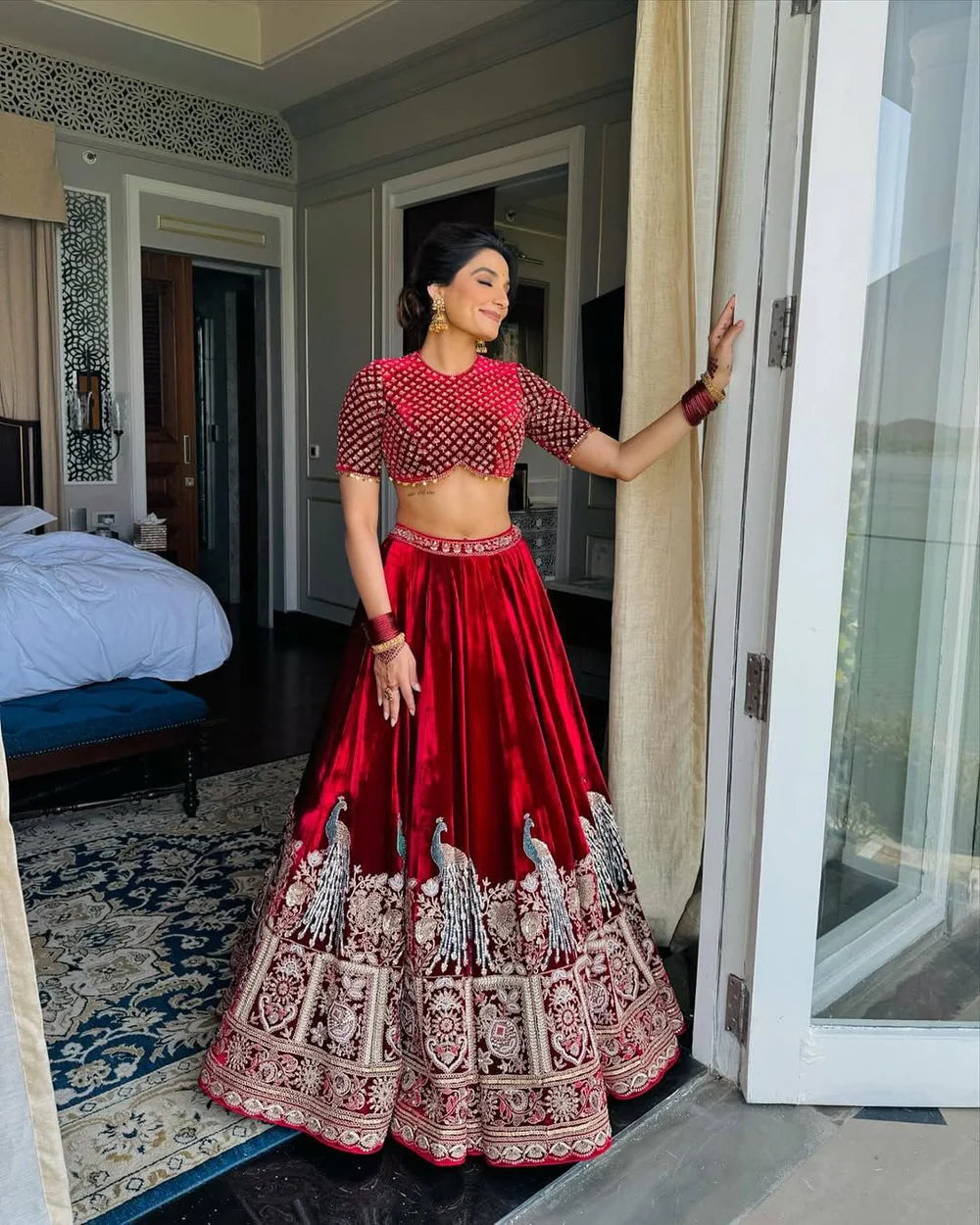 Bridal Lehenga Set • Velvet