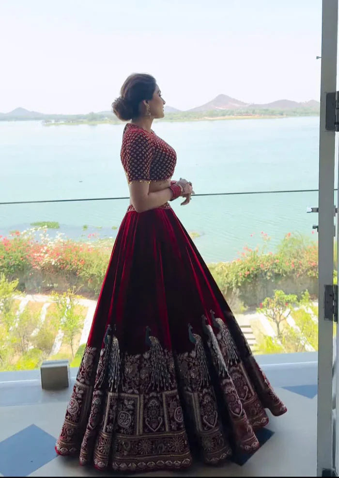 Bridal Lehenga Set • Velvet